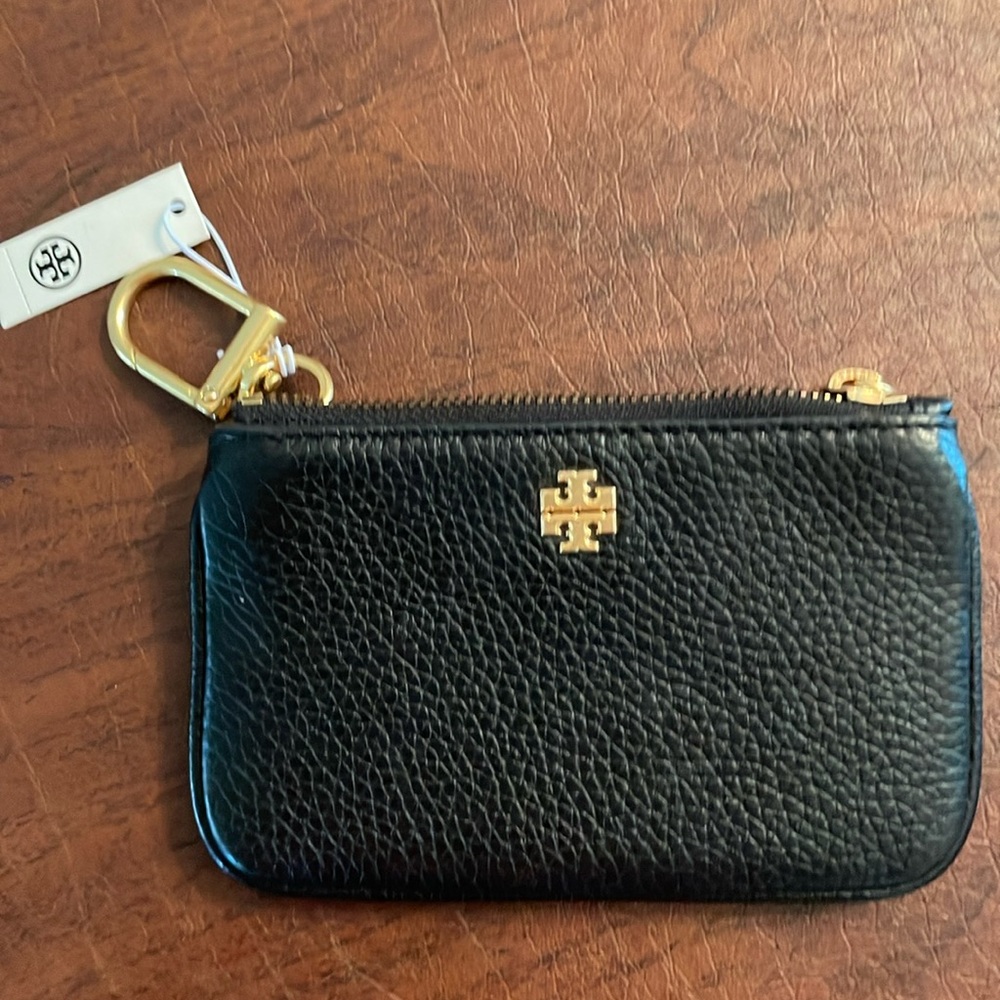 Tory Burch card case key ring